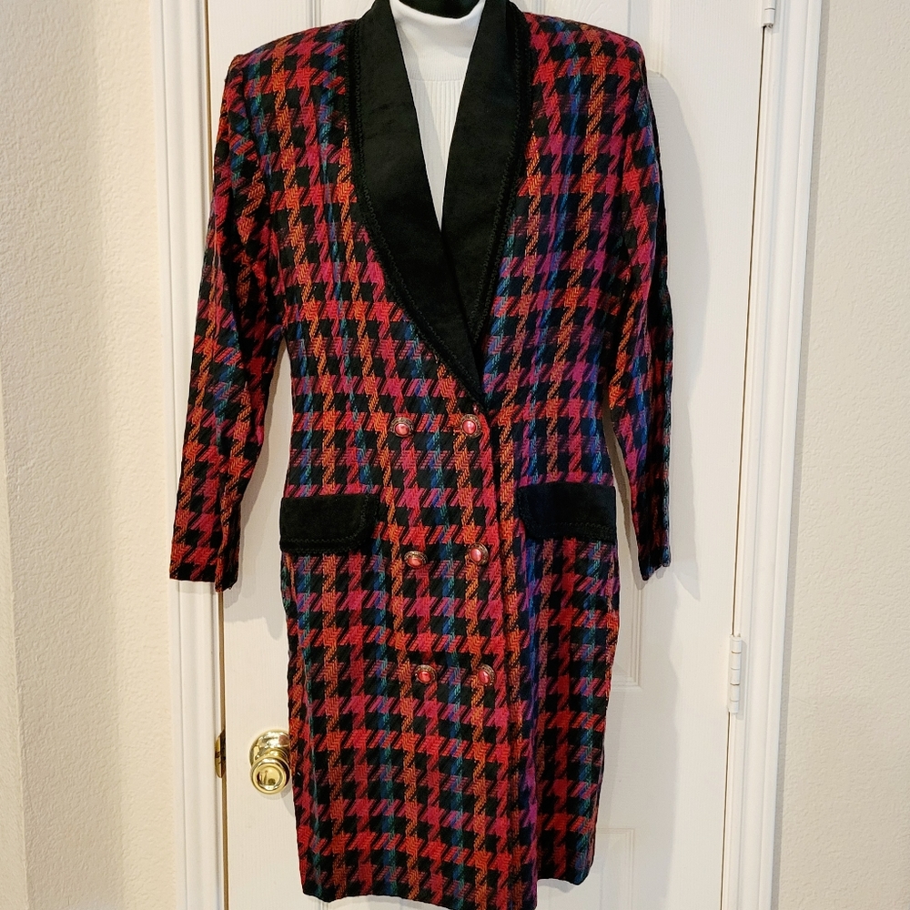 Vintage Tweed Blazer Dress from 1990s / 90s Vtg